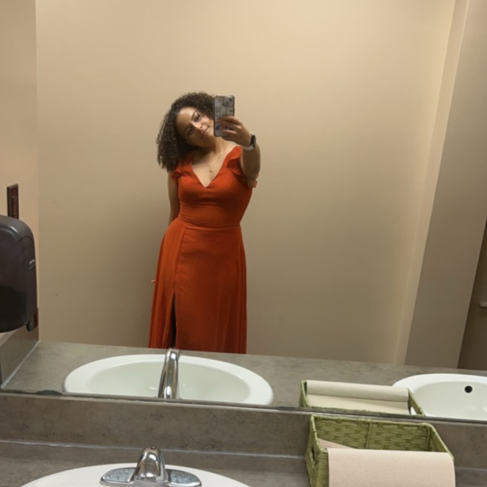 Azazie Dress, A10,paprika